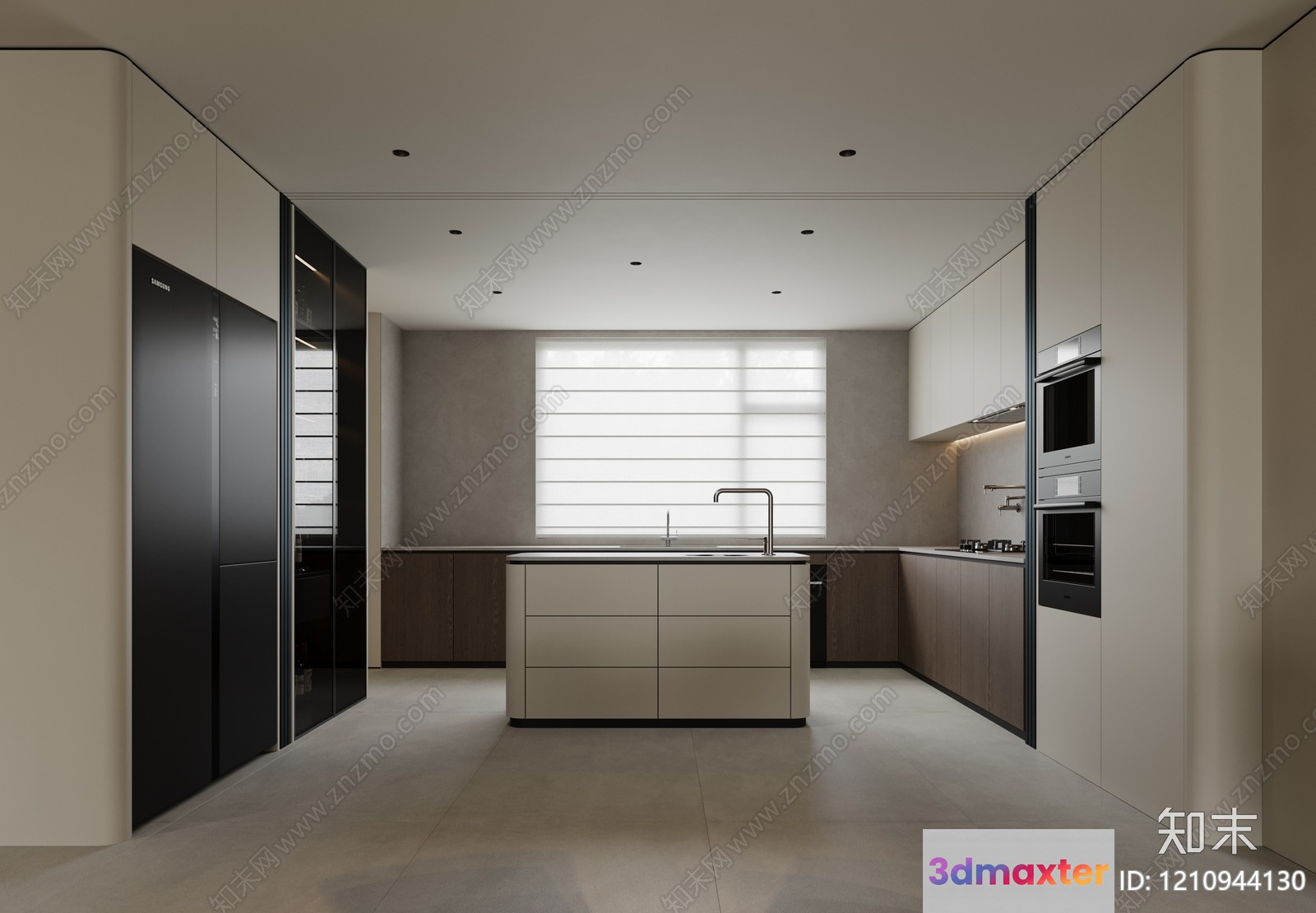 Modern Kitchen 3D Model - 19840 - VRAY Render