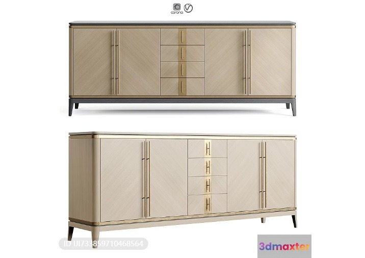 Modern Furniture Set 3D Model - 15710 - VRAY Render