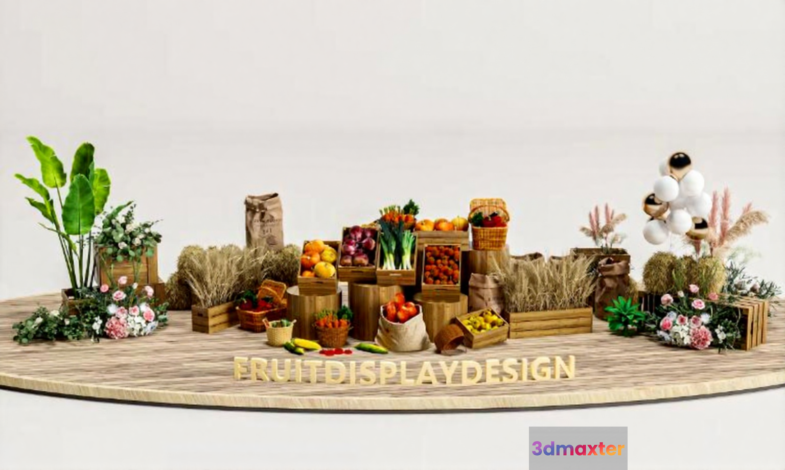 Fruit Display Design 3D Model - 16546 - VRAY Render