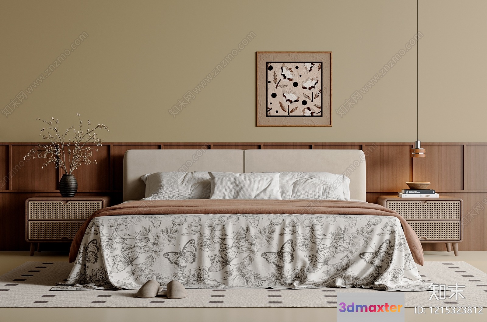 Cozy Bedroom 3D Model - 11103 - VRAY Render