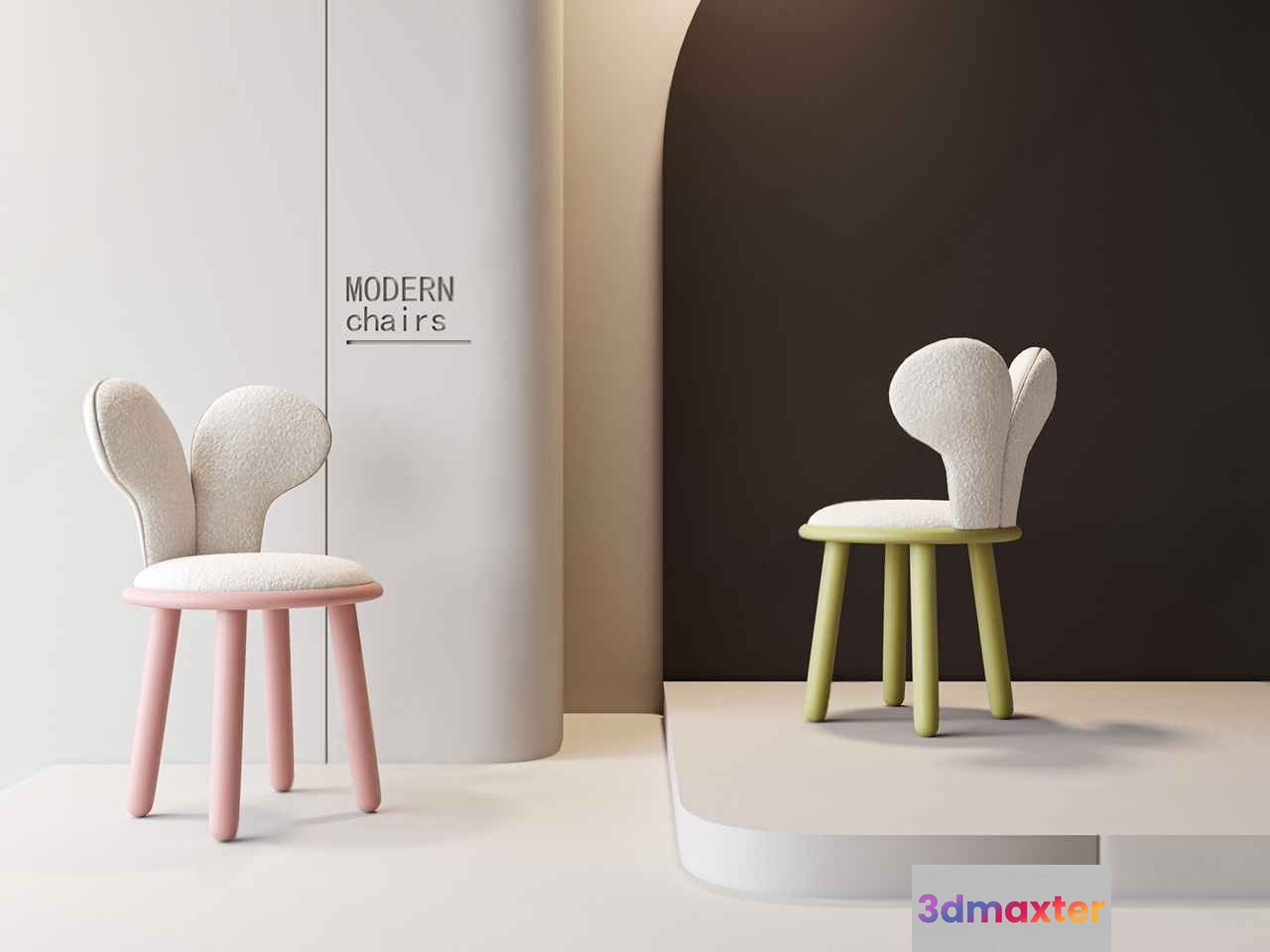 Modern Chairs 3D Model - 8889 - VRAY Render