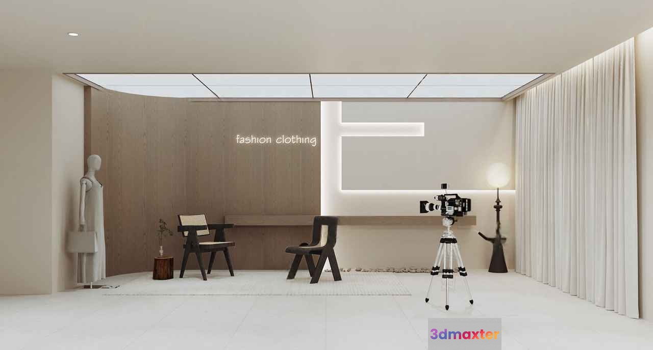 Modern Fashion Studio 3D Model - 22104 - VRAY Render