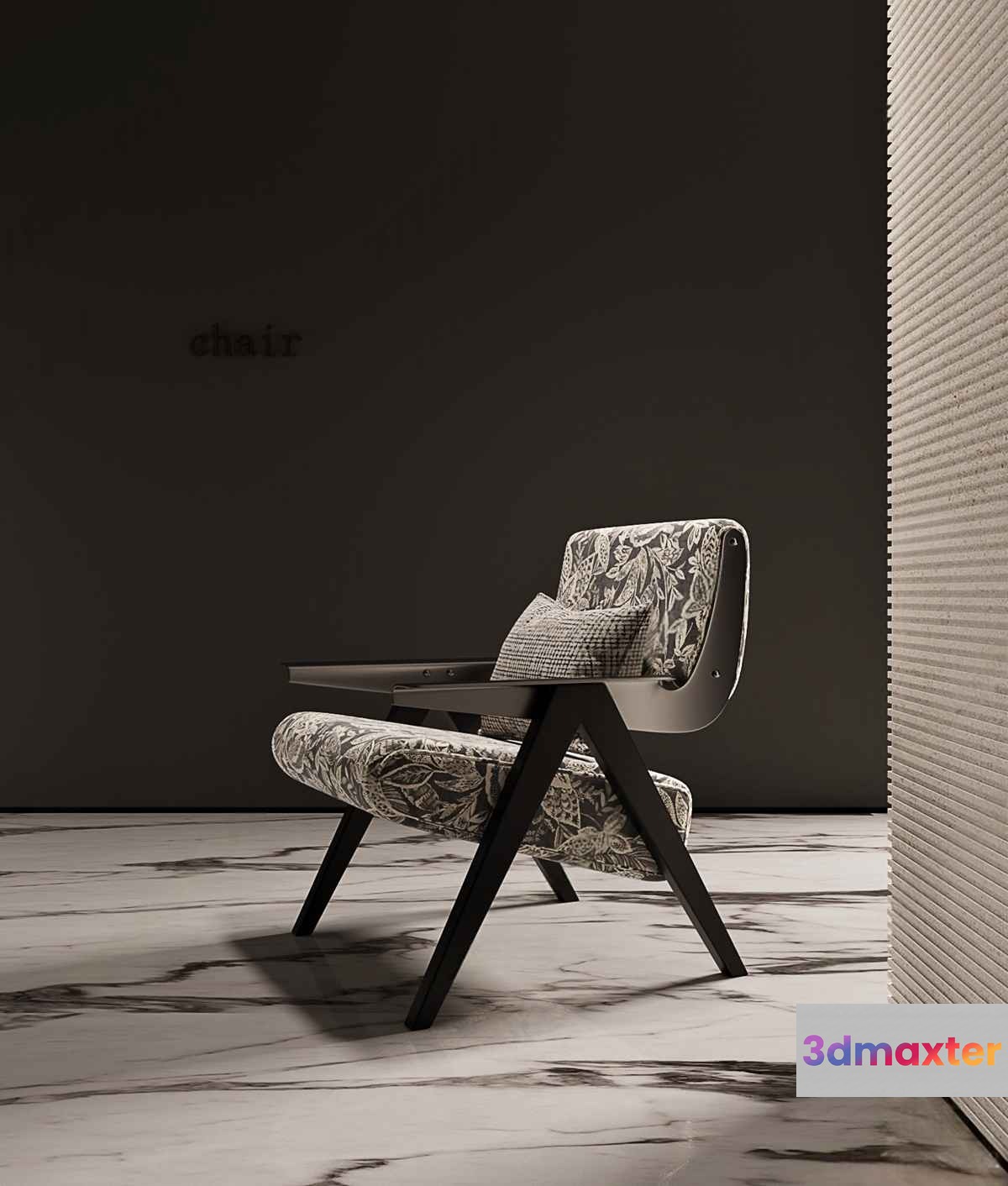 Modern Wooden Chair 3D Model - 9074 - VRAY Render