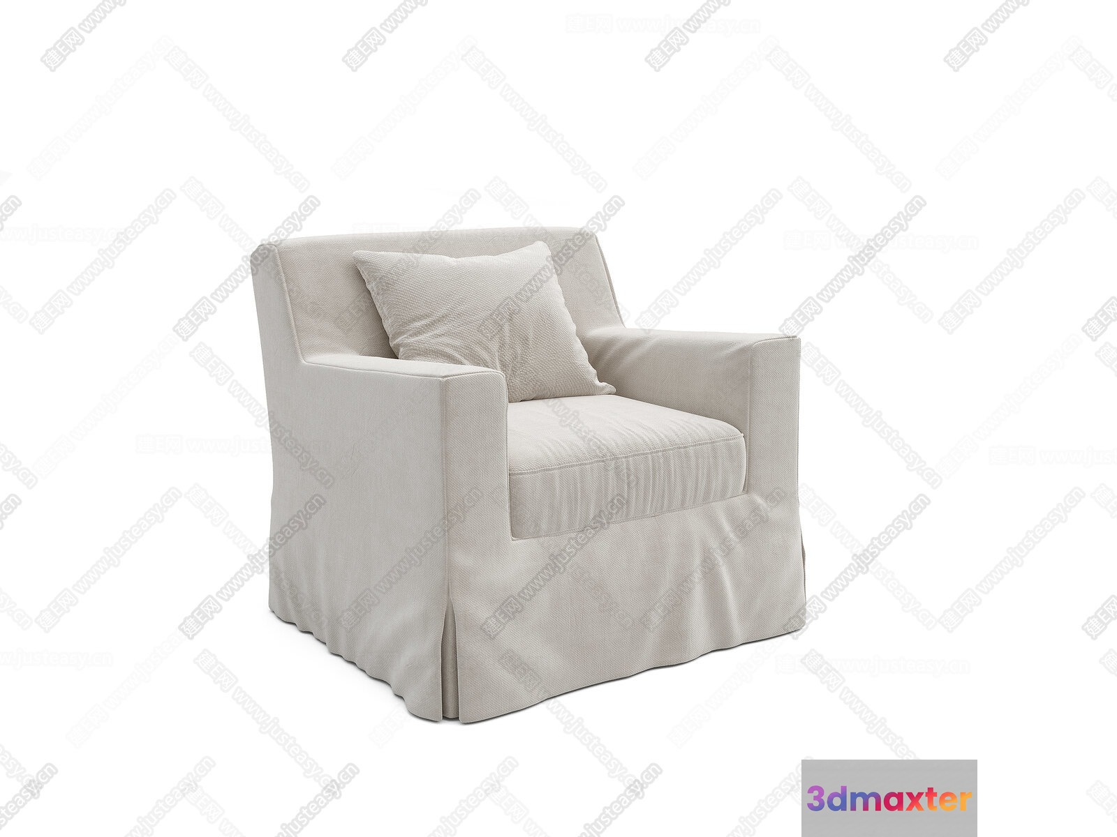 Modern Armchair 3D Model - 23026 - CORONA Render
