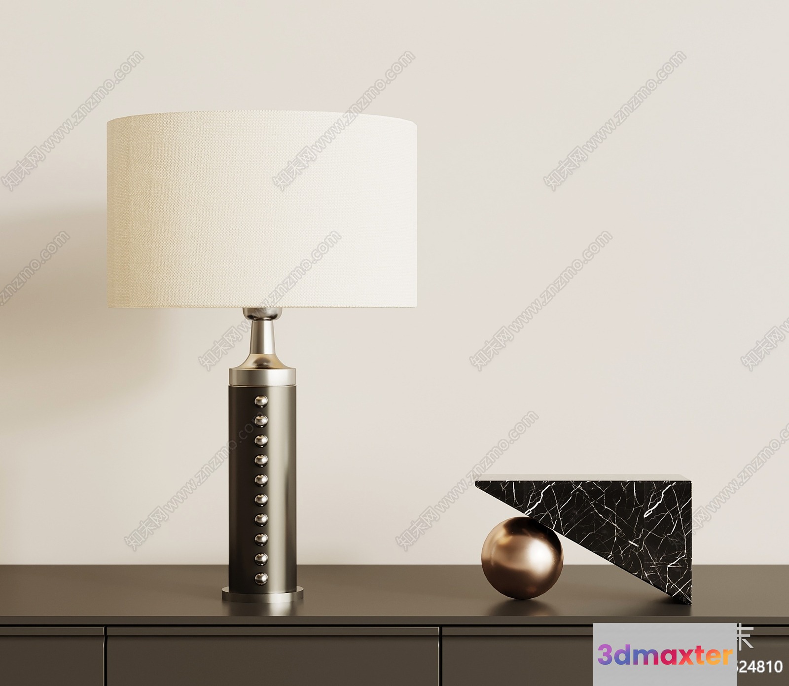 Modern Table Lamp 3D Model - 6920 - VRAY Render