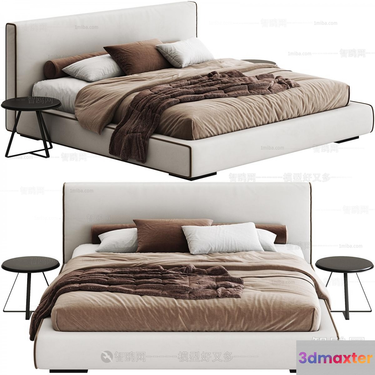 Modern Bedroom Furniture 3D Model - 15424 - VRAY Render