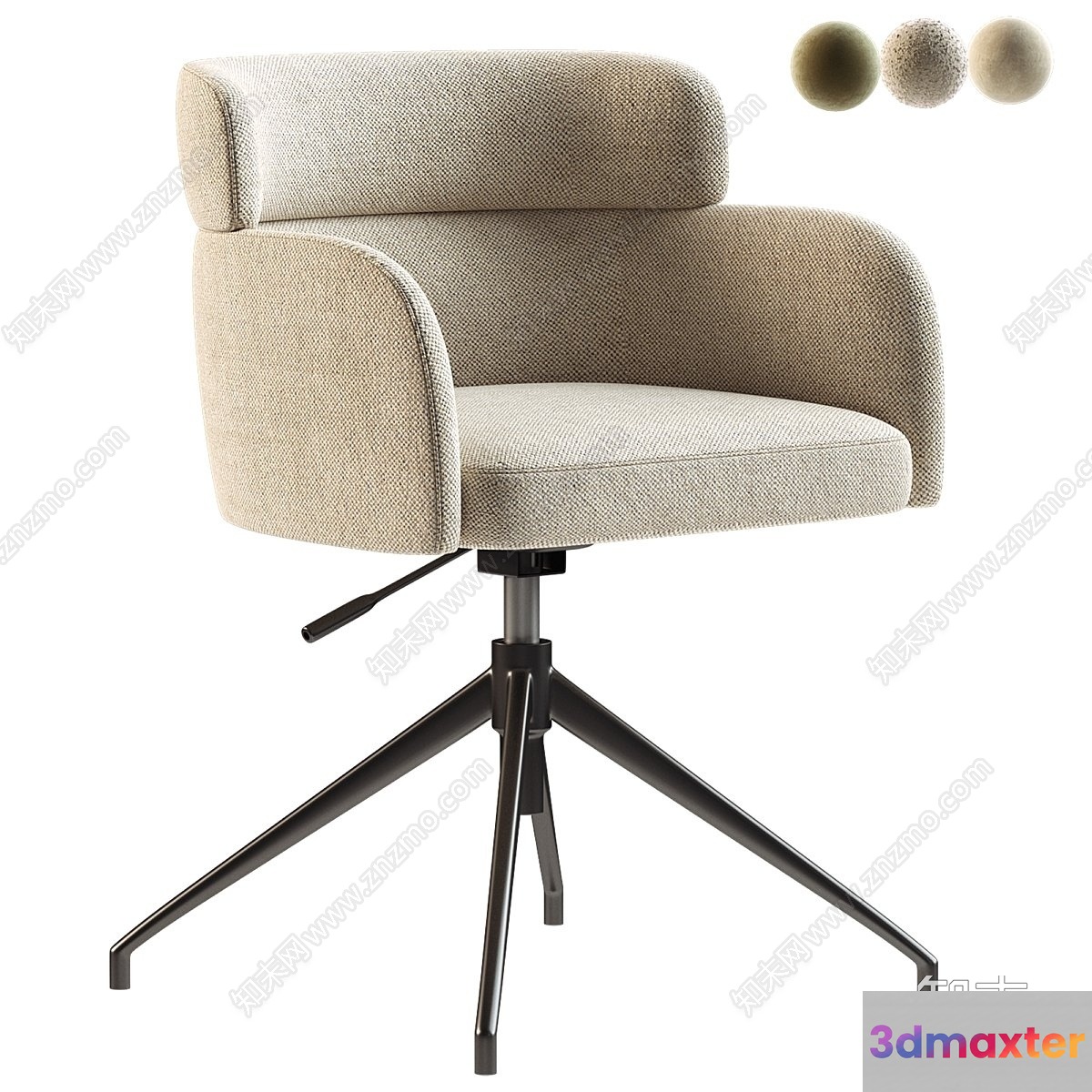 Cozy Office Chair 3D Model - 14047 - VRAY Render