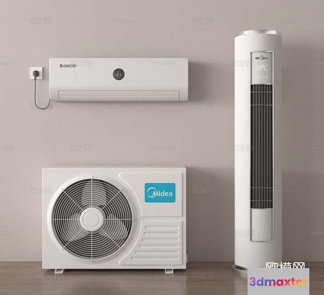Air Conditioning Units 3D Model - 10536 - VRAY Render