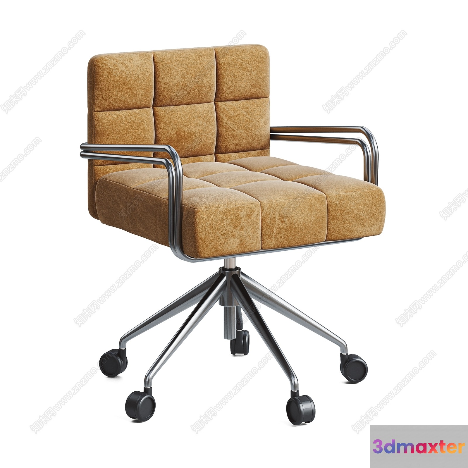 Office Chair With Wheels 3D Model - 13525 - VRAY Render