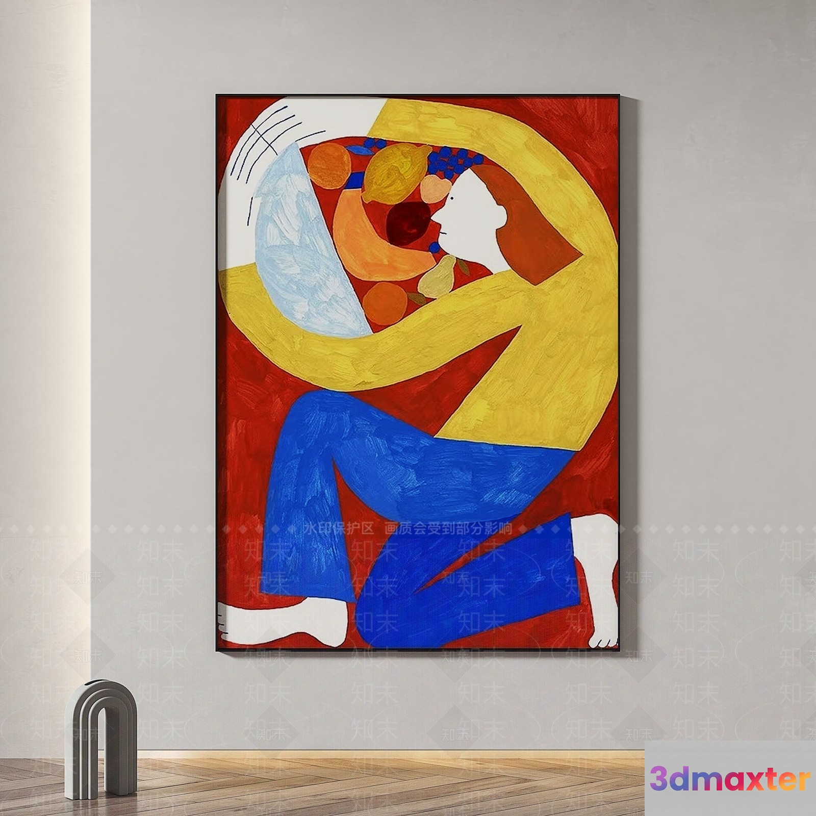 A Painting In A Room 3D Model - 6148 - VRAY Render