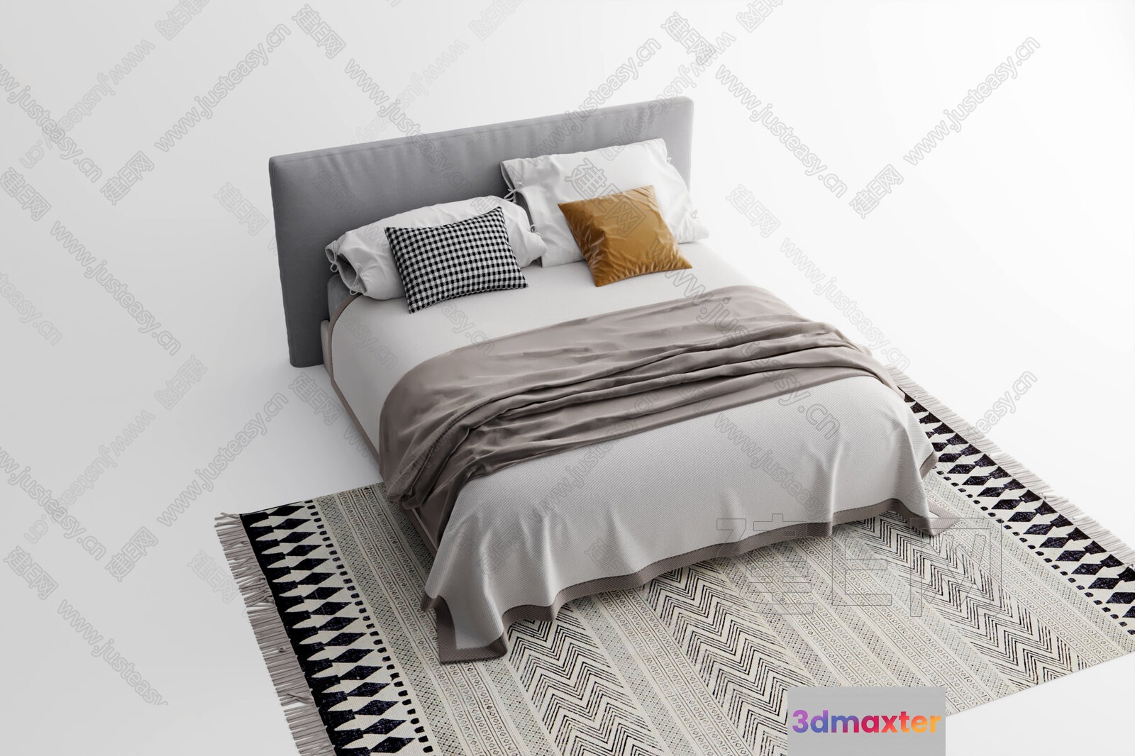 Cozy Bedroom 3D Model - 17661 - VRAY Render