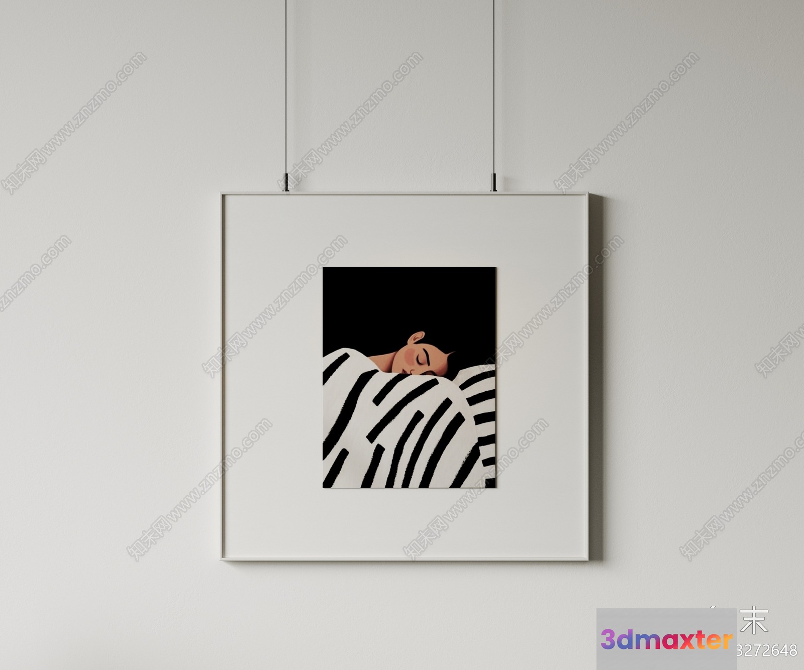 Modern Hanging Picture Frame 3D Model - 9536 - VRAY Render