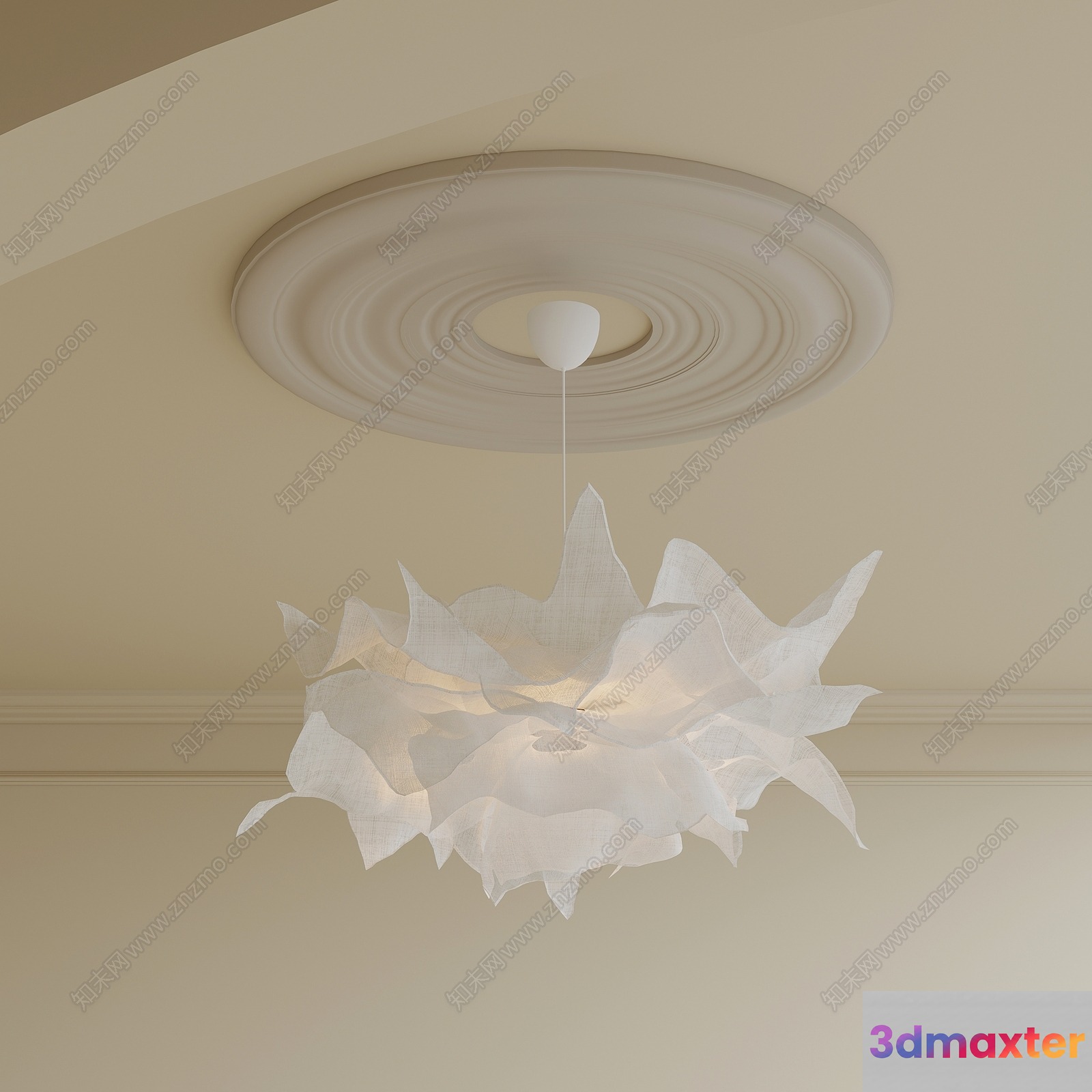 Modern Light Fixture 3D Model - 14638 - VRAY Render