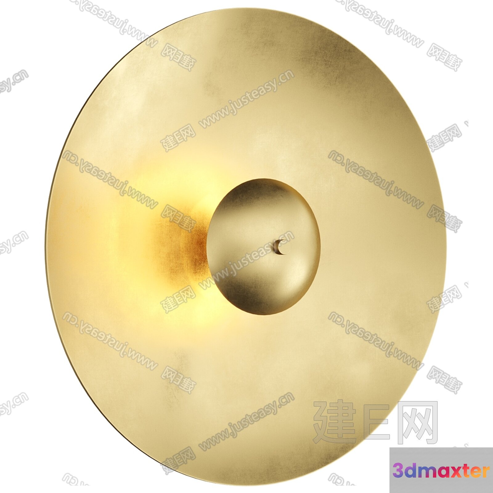 Gold Light Fixture 3D Model - 4632 - VRAY Render