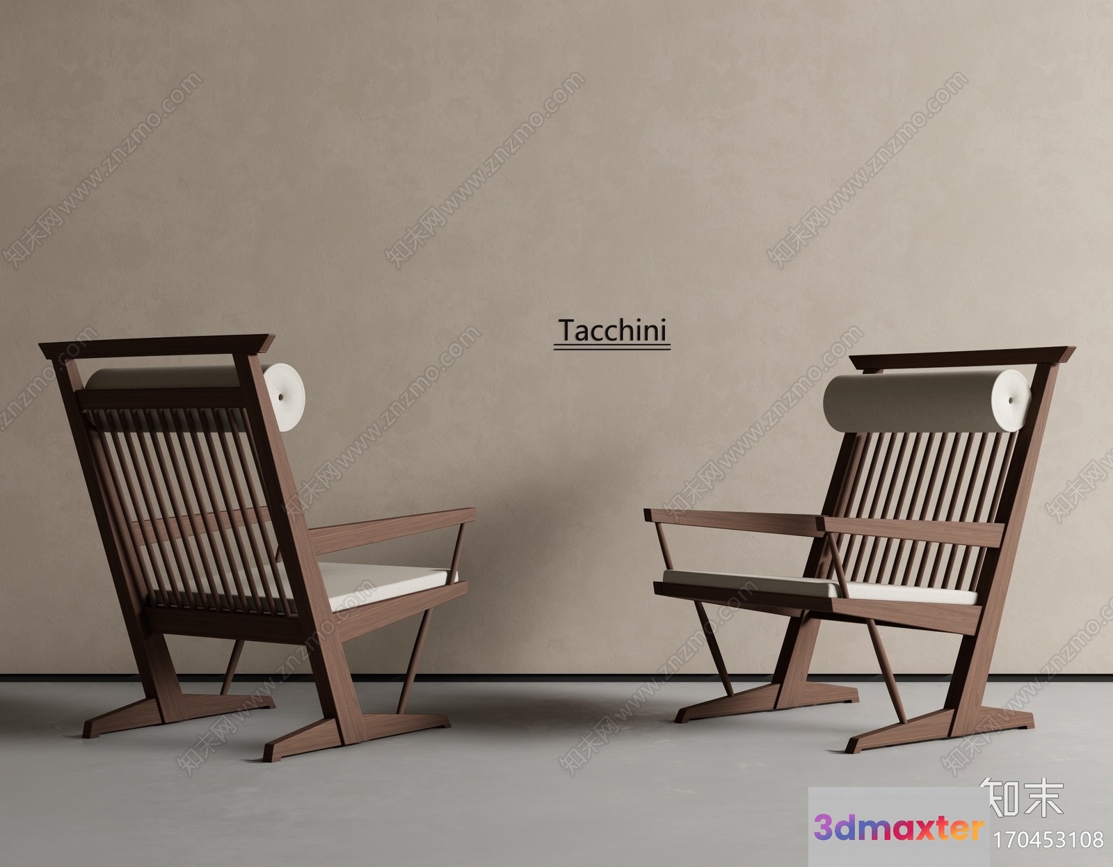 Wooden Chair 3D Model - 4857 - VRAY Render