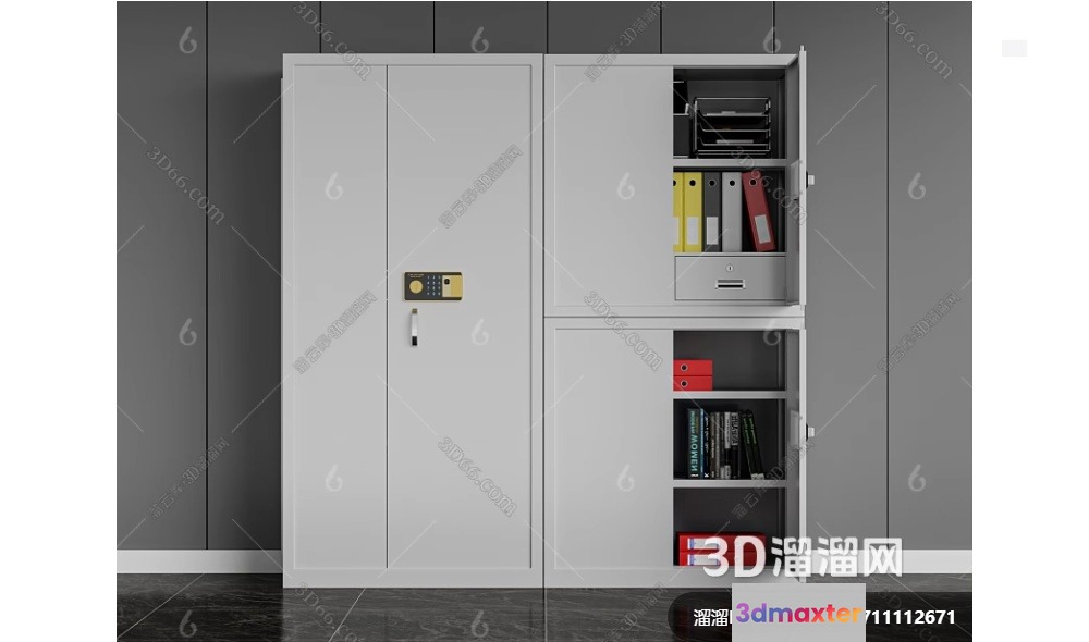 Modern Storage Unit 3D Model - 6993 - VRAY Render