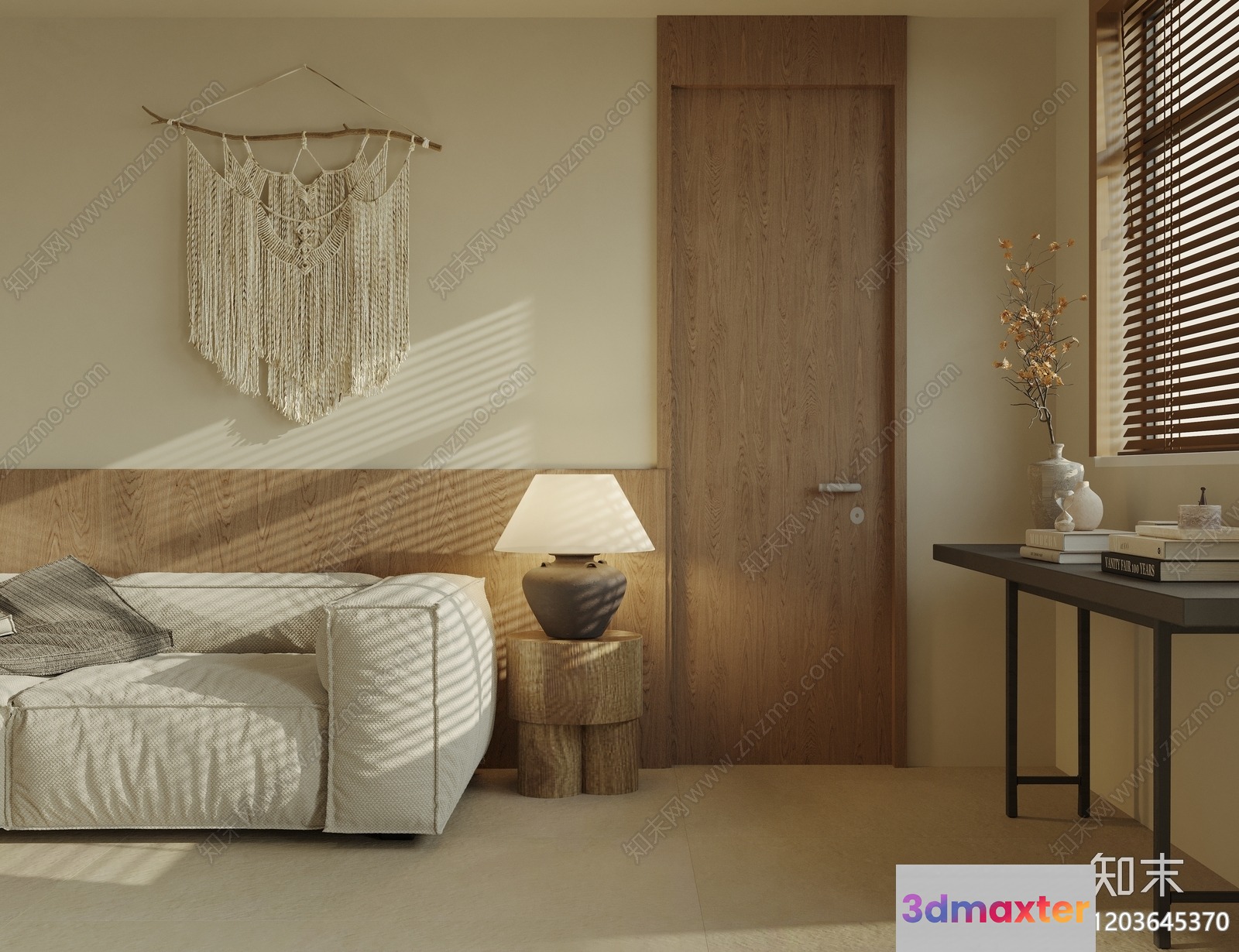 Cozy Bedroom 3D Model - 6621 - CORONA Render