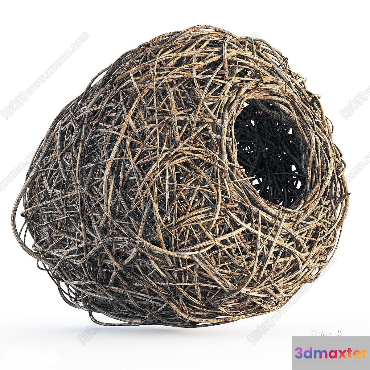 A Woven Nest 3D Model - 11734 - VRAY Render
