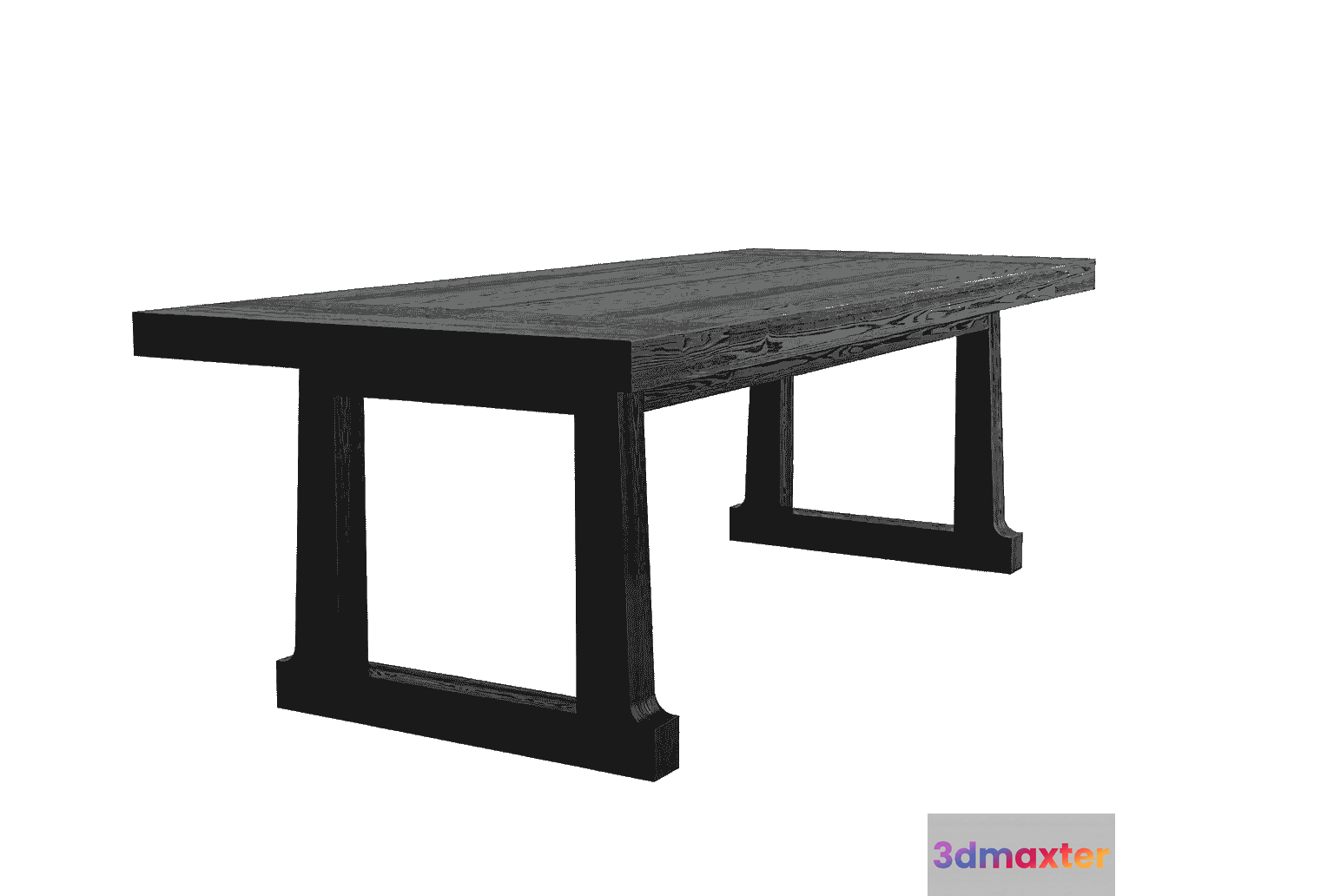 A Black Table 3D Model - 13162 - CORONA Render