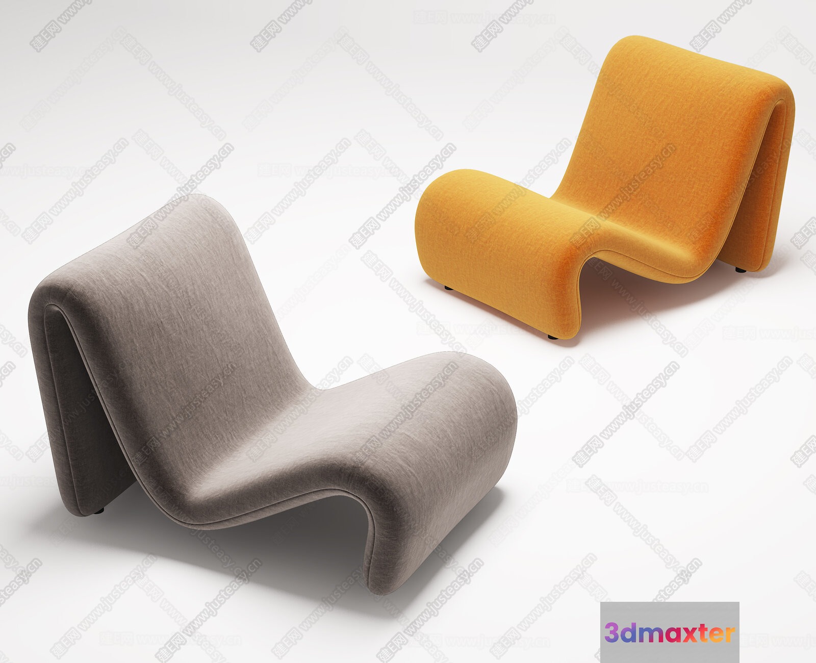 A Modern Lounge Chair 3D Model - 11816 - VRAY Render