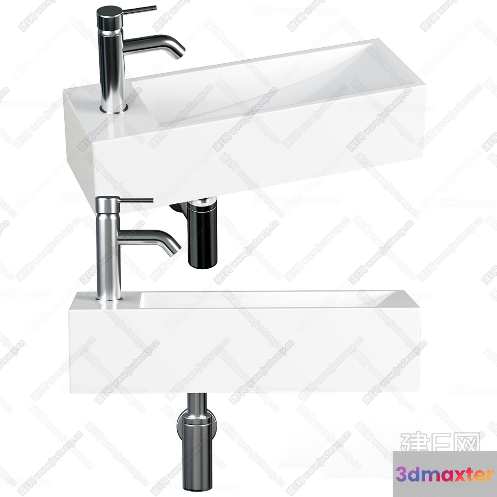 A Silver Faucet 3D Model - 6973 - CORONA Render