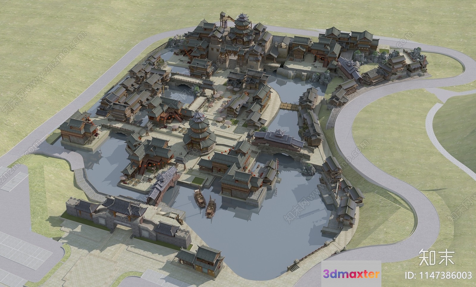 The Main Subject Is A 3D Rendering Of A Large Old-Fashioned 3D Model - 17604 - VRAY Render