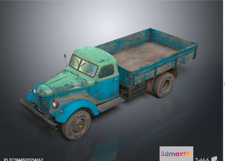 Rusty Old Truck 3D Model - 13857 - VRAY Render