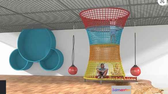 A Colorful Hanging Chair 3D Model - 11631 - VRAY Render
