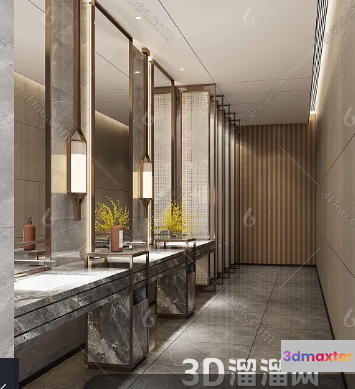 Modern Bathroom 3D Model - 15894 - VRAY Render