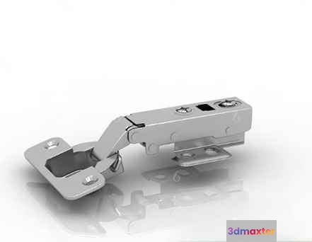 Metal Hinge 3D Model - 15930 - VRAY Render