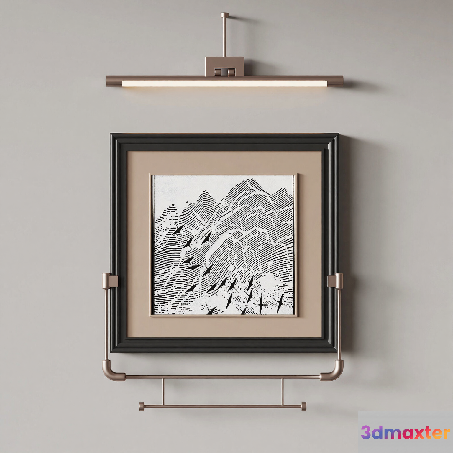 Modern Light Fixture 3D Model - 12656 - VRAY Render