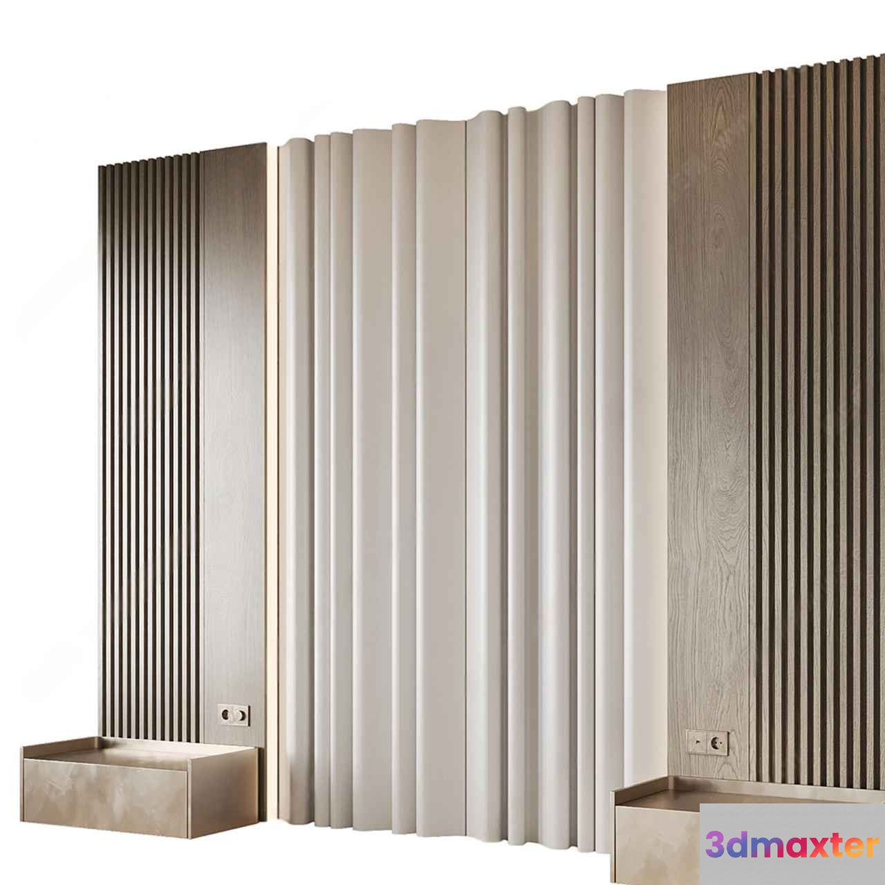 Modern Room Divider 3D Model - 22063 - CORONA Render