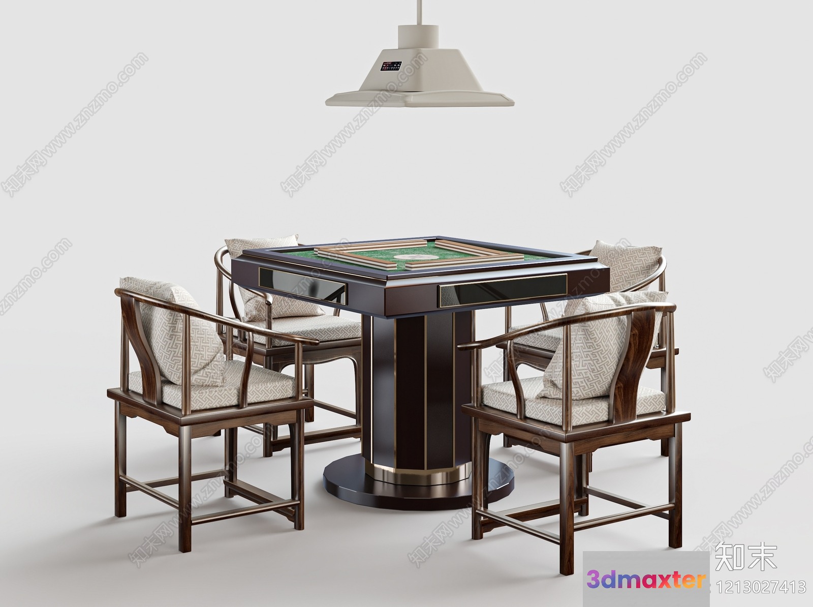 A Table And Chairs Set 3D Model - 5053 - VRAY Render