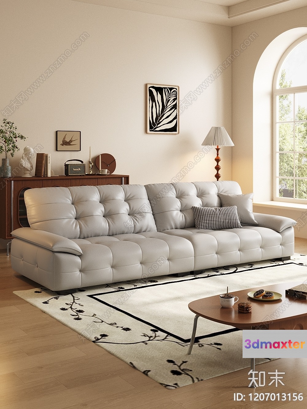 Modern Living Room 3D Model - 197 - VRAY Render
