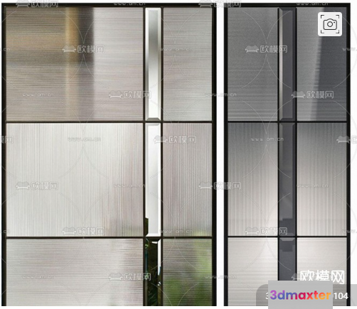 Modern Sliding Doors 3D Model - 19541 - VRAY Render