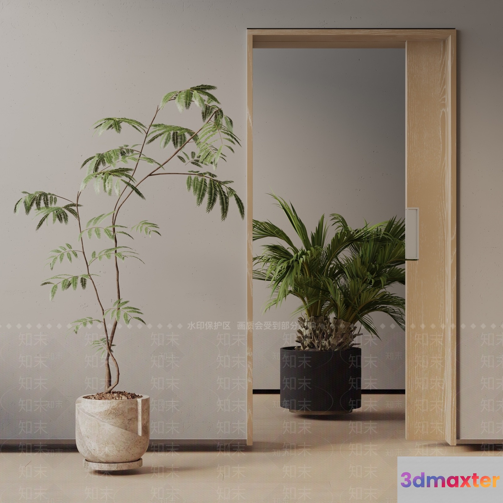 A Room With Plants 3D Model - 7859 - VRAY Render