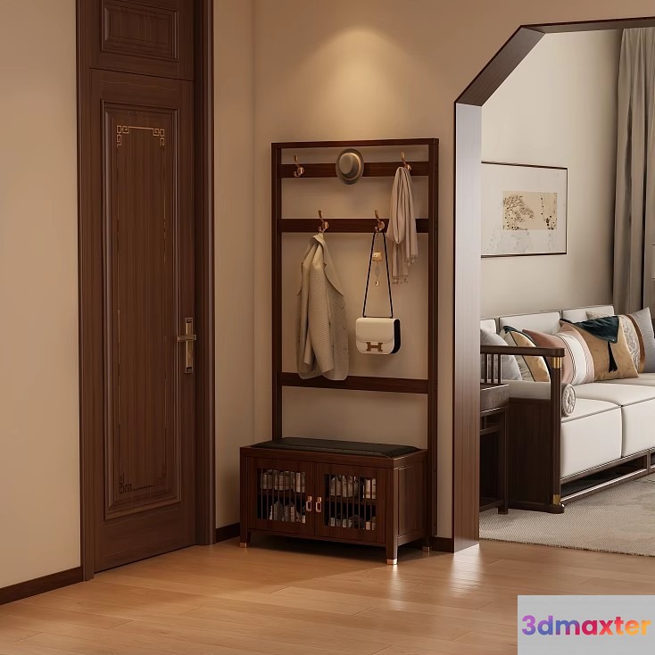 Cozy Living Room 3D Model - 20035 - VRAY Render