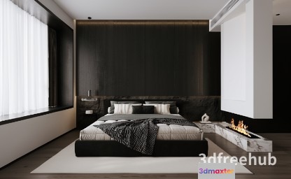 Cozy Bedroom 3D Model - 23314 - VRAY Render