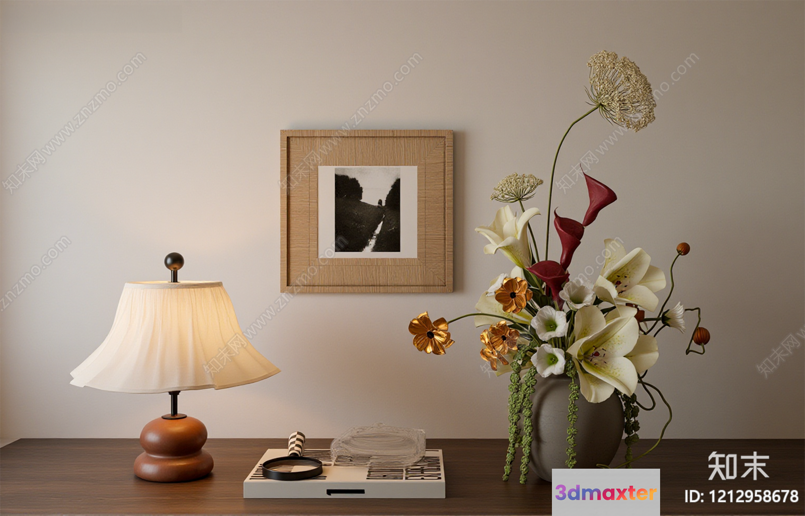 Modern Home Decor 3D Model - 19061 - VRAY Render