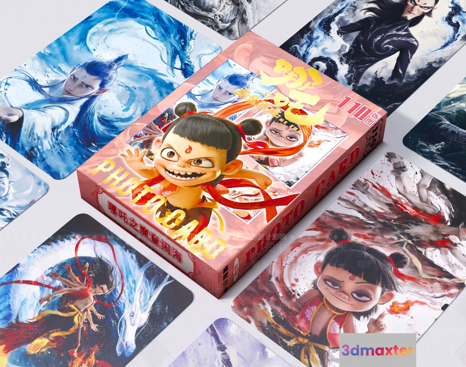 A Deck Of Cards With A Cartoon Girl On The Box 3D Model - 13698 - VRAY Render