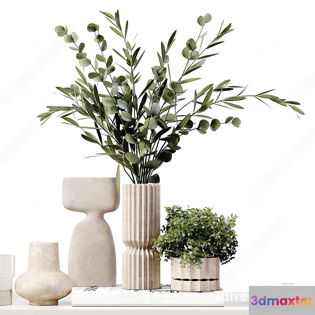 Modern Home Decor 3D Model - 23011 - VRAY Render