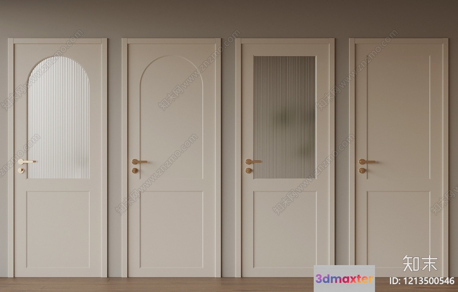 A Collection Of Doors 3D Model - 5850 - VRAY Render