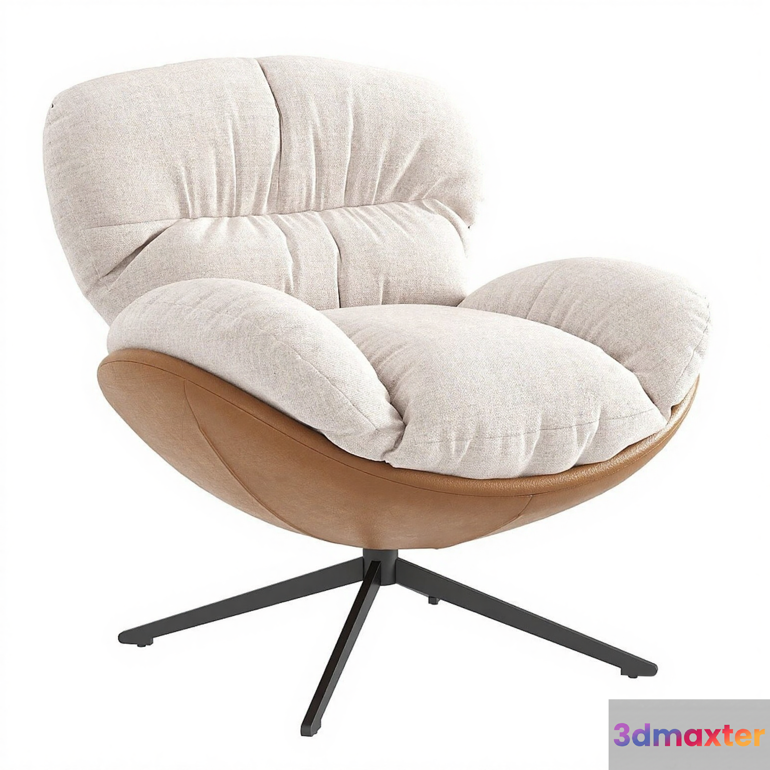 Modern Beige Chair 3D Model - 9935 - CORONA Render