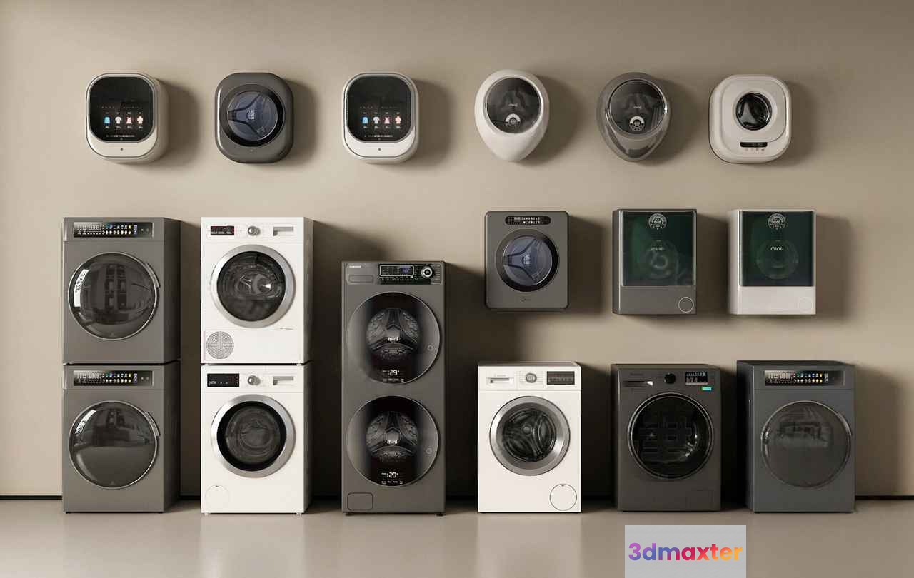 Modern Home Appliances 3D Model - 2644 - VRAY Render