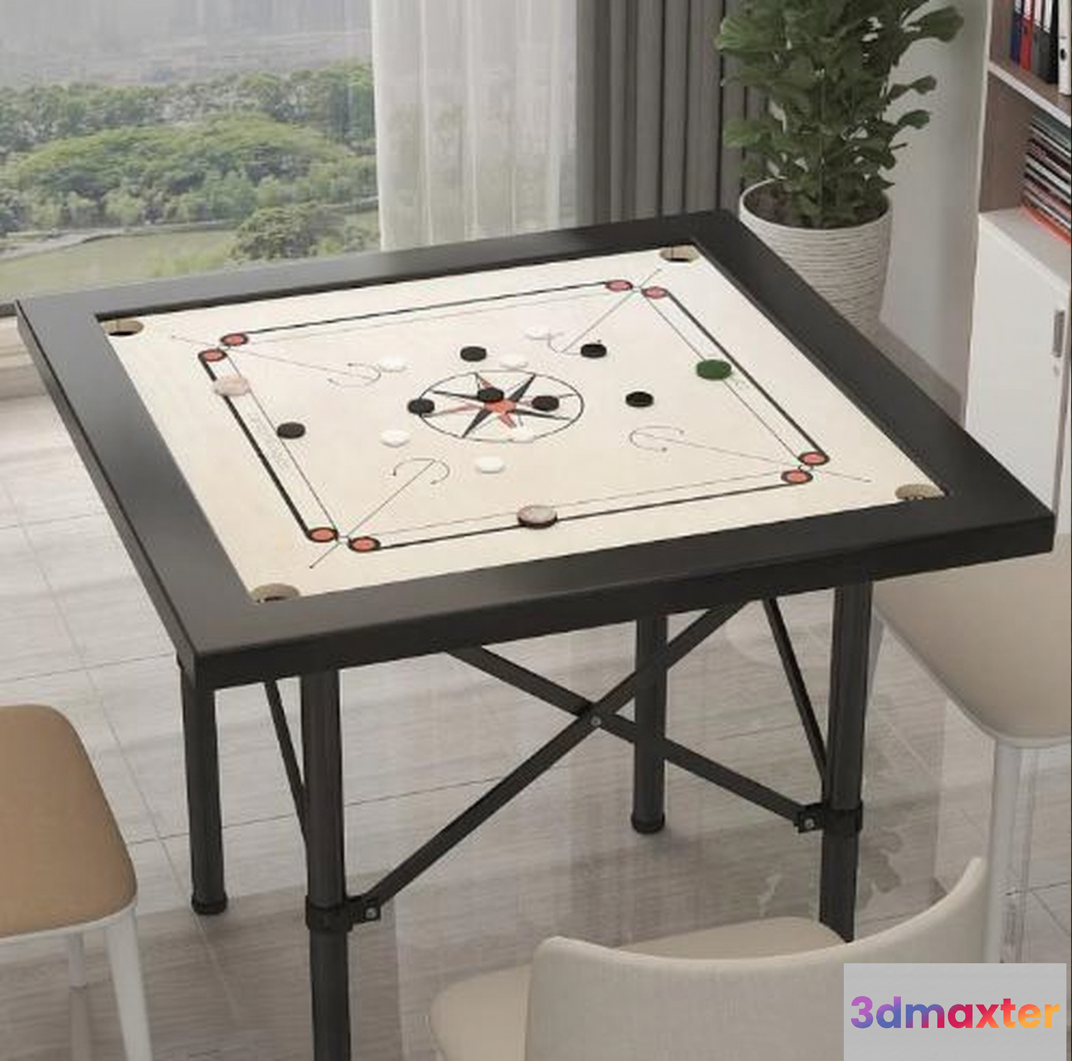 Carrom Table 3D Model - 10231 - VRAY Render