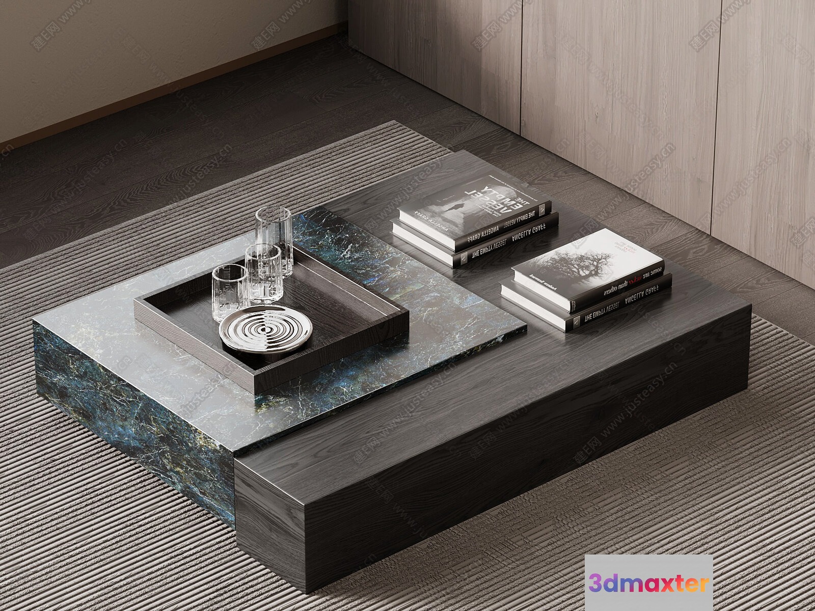Modern Living Room 3D Model - 11453 - VRAY Render