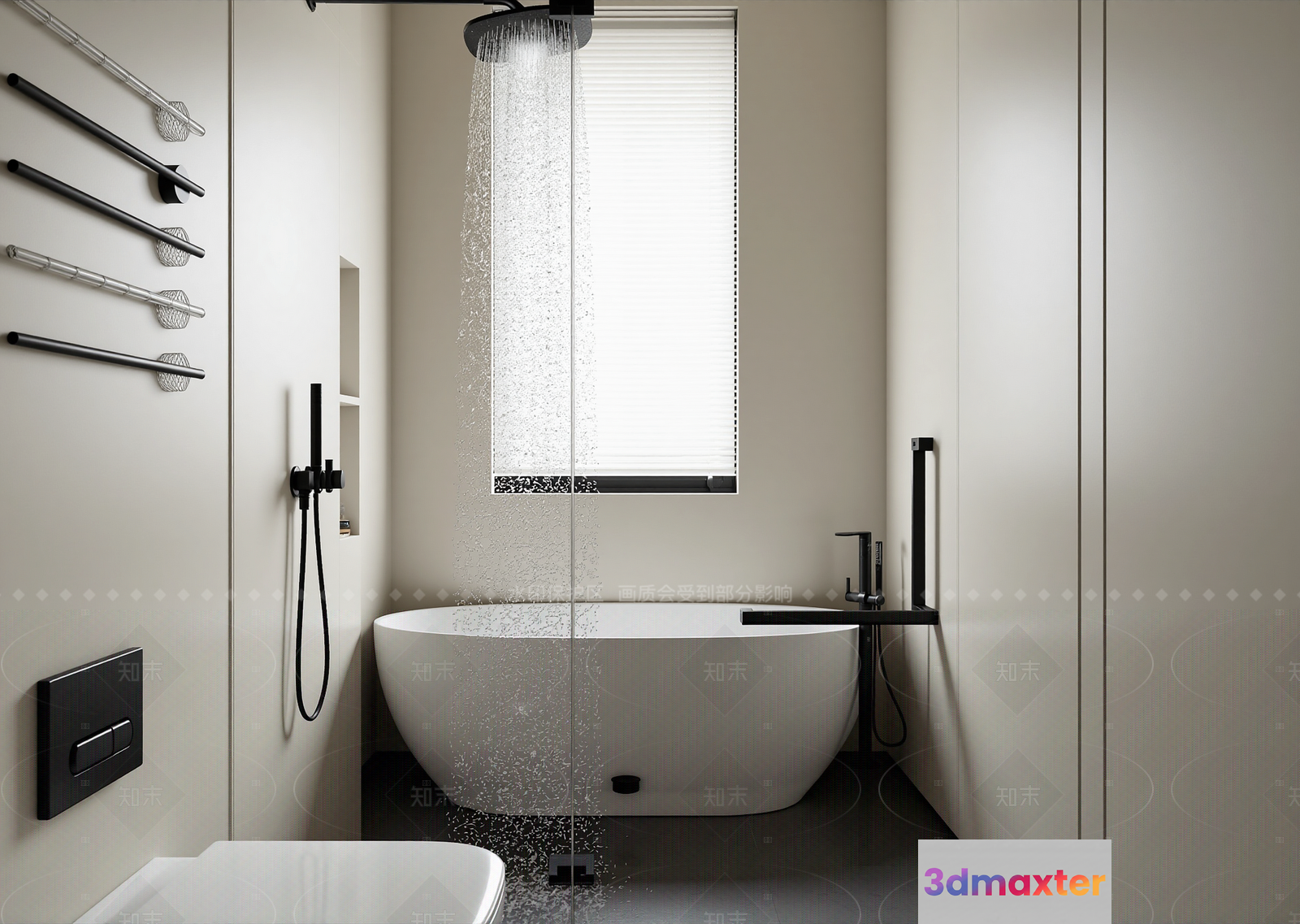 Modern Bathroom Setup 3D Model - 21909 - VRAY Render