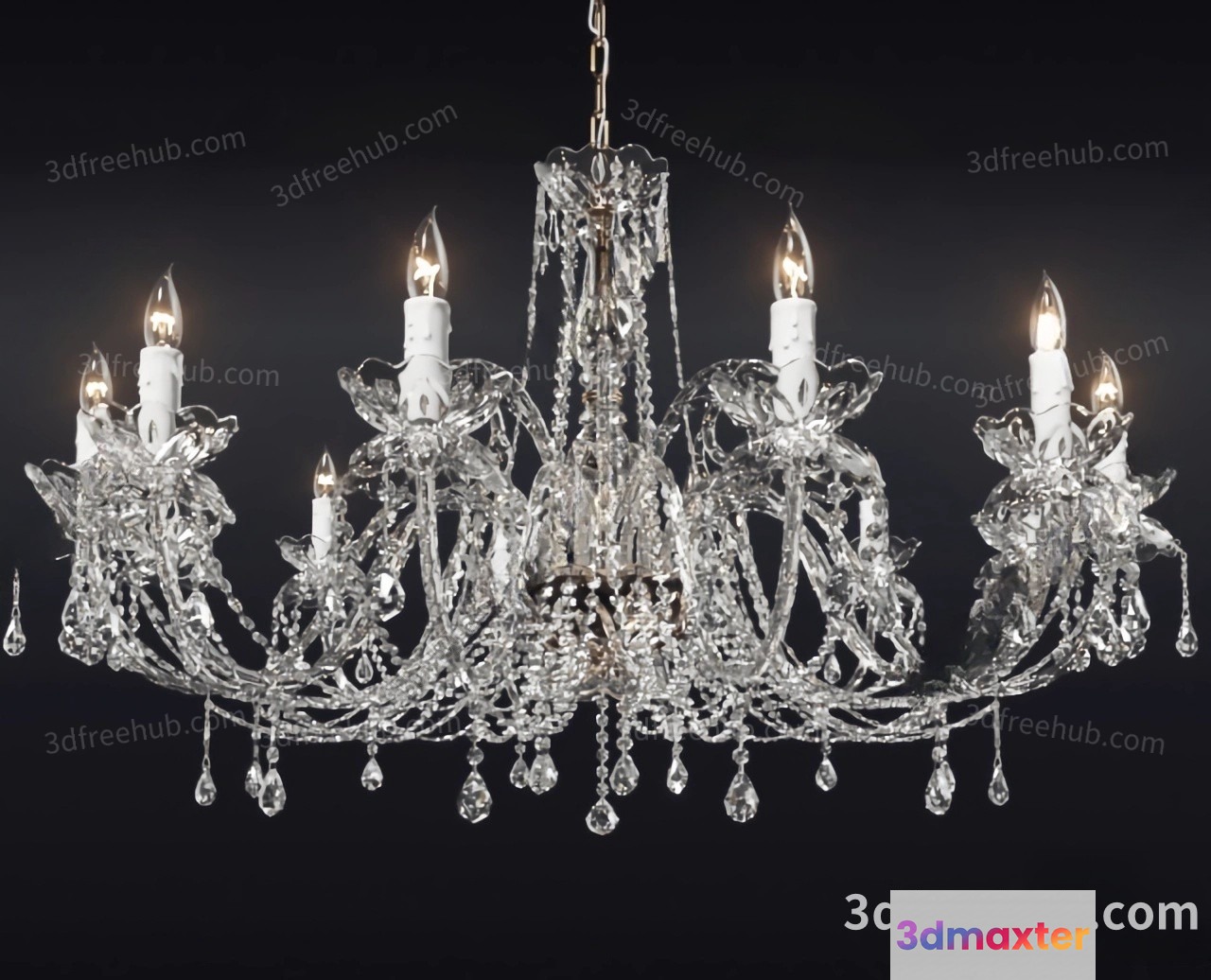 A Chandelier 3D Model - 19651 - VRAY Render