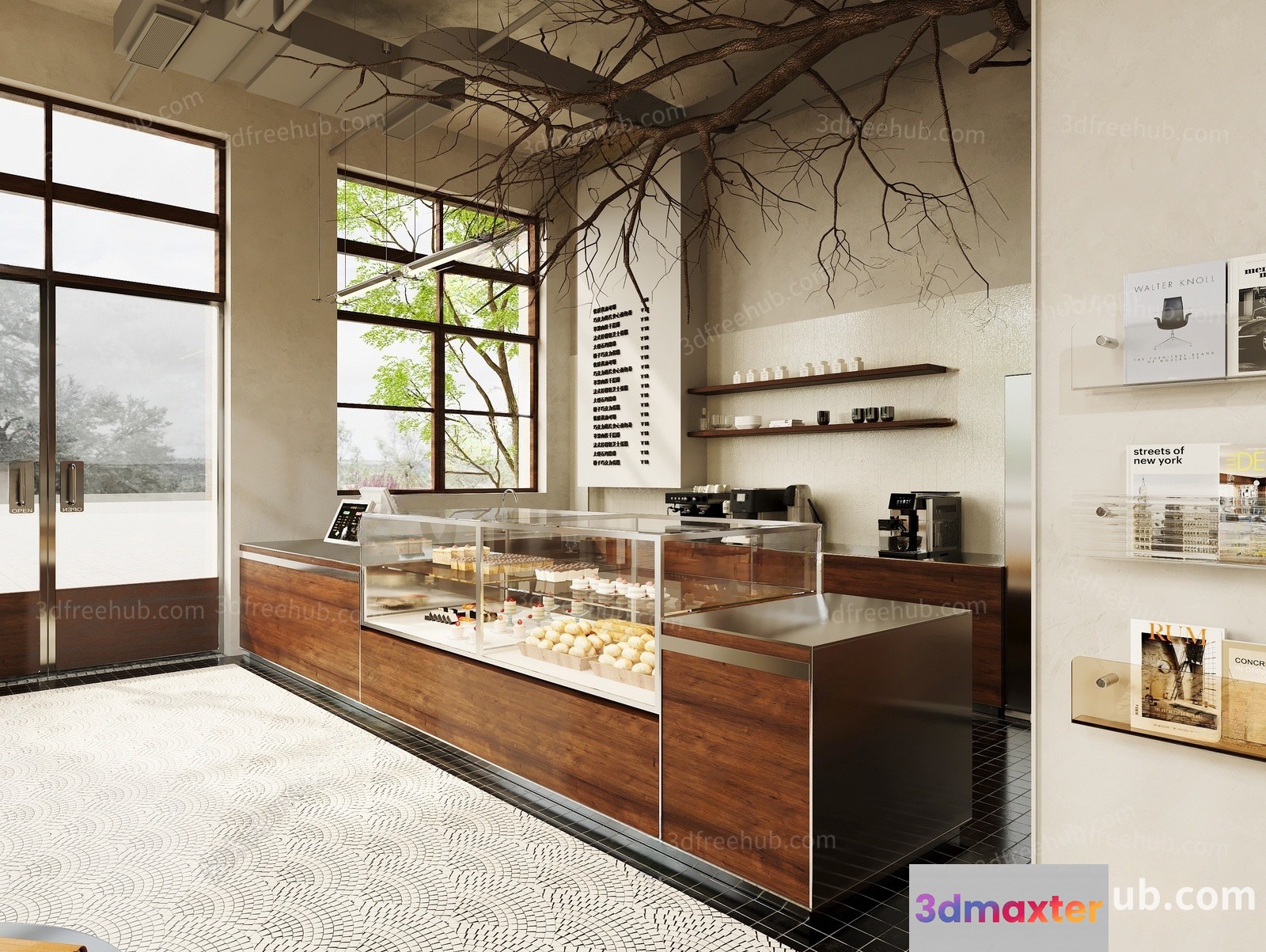 A Wooden Display Case 3D Model - 18676 - VRAY Render