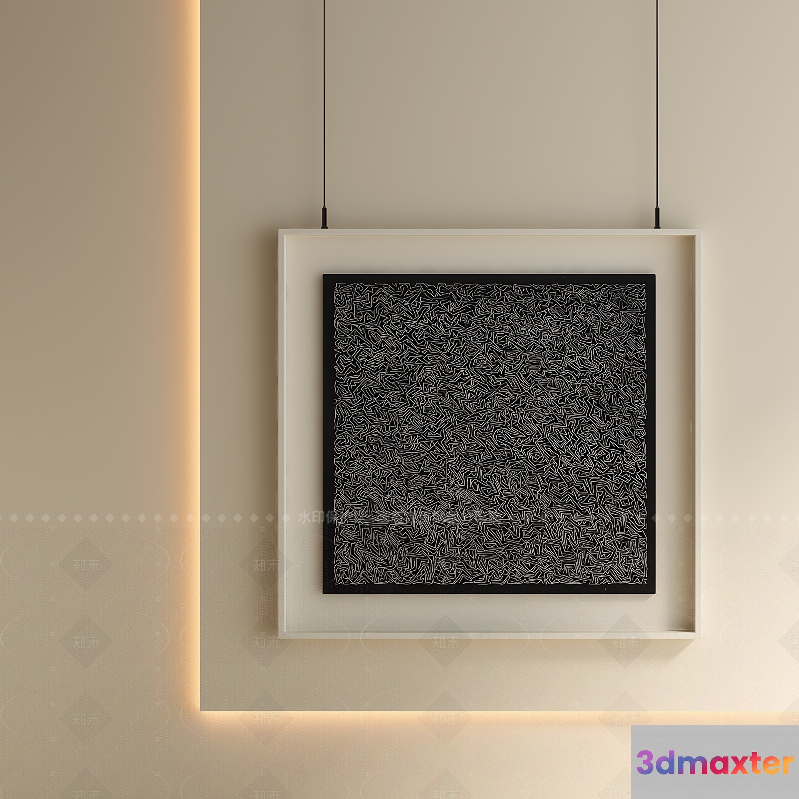 Modern Light Fixture 3D Model - 200 - VRAY Render
